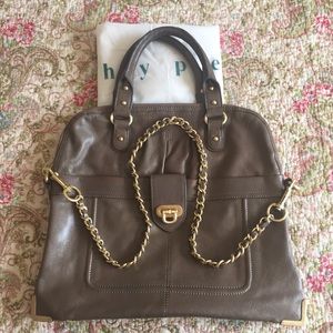 Hype Satchel in Mink and Gold